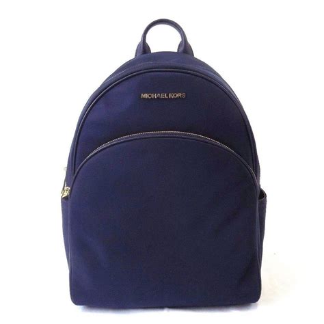 michael kors abbey medium nylon backpack blue one size|Abbey Medium Logo Backpack .